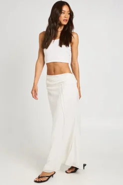 boohoo Jupe Longue En Mousseline Taille Basse Petite<Femme Jupes|Jupes