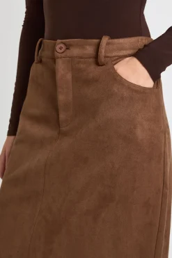 boohoo Jupe Longue en Synthétique<Femme Jupes|Jupes