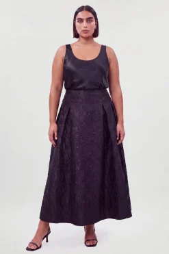 Jupe Longue Jacquard Grande Taille