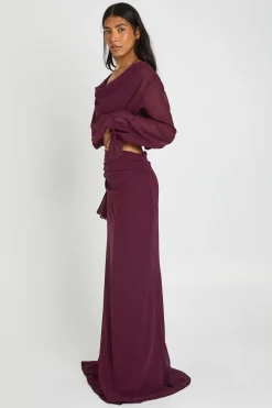 boohoo Jupe Longue Maxi Taille Basse En Mousseline<Femme Jupes|Jupes