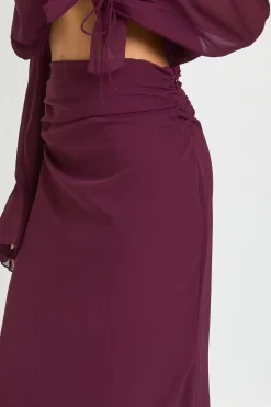 boohoo Jupe Longue Maxi Taille Basse En Mousseline<Femme Jupes|Jupes