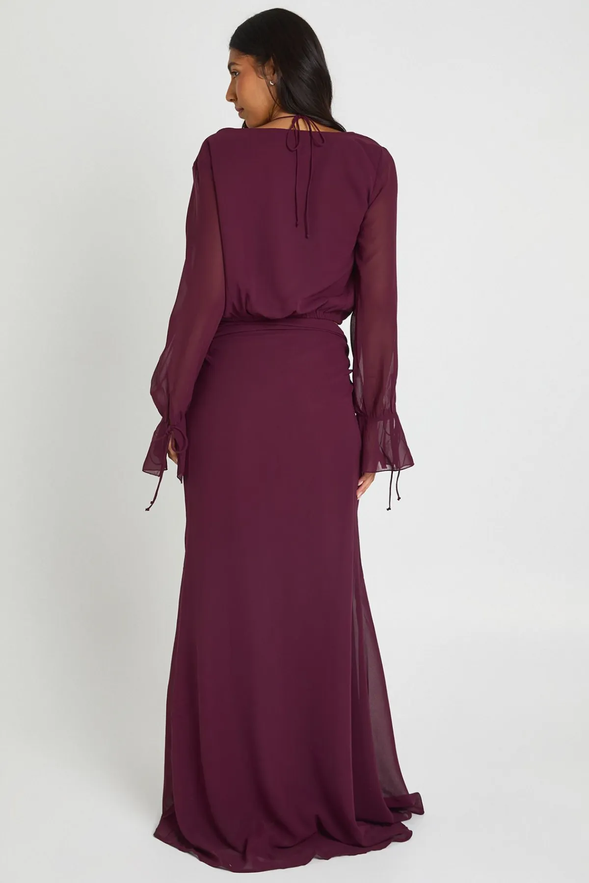 boohoo Jupe Longue Maxi Taille Basse En Mousseline<Femme Jupes|Jupes