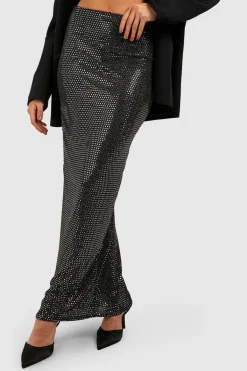 boohoo Jupe Longue à Paillettes<Femme Jupes|Jupes