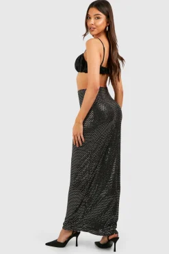 boohoo Jupe Longue à Paillettes<Femme Jupes|Jupes