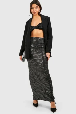 boohoo Jupe Longue à Paillettes<Femme Jupes|Jupes