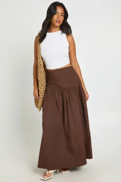 boohoo Jupe Longue Petite Taille Basse Asymétrique<Femme Jupes|Jupes
