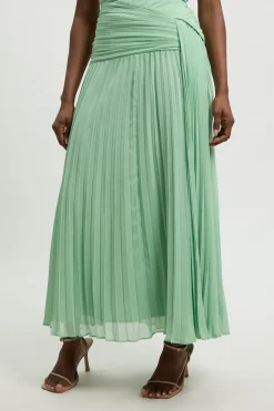 KarenMillen Jupe Longue Plissée En Mousseline Crêpée<Femme Jupes|Jupes