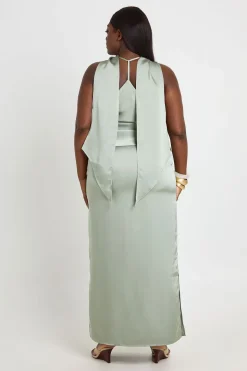 Jupe Longue Satinée Grande Taille