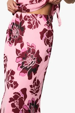 boohoo Jupe Longue Tissée À Imprimé Floral<Femme Jupes|Jupes