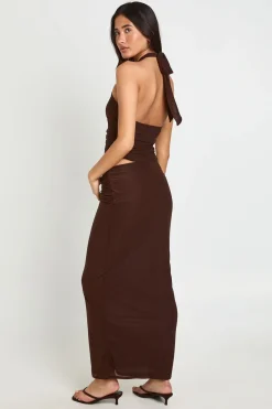 boohoo Jupe Longue Transparente Froncée Avec Ceinture Décorative<Femme Jupes|Jupes