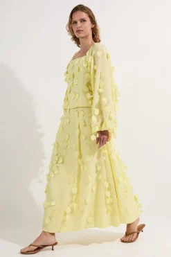 Jupe Maxi à appliqué tissé