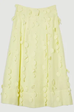 Jupe Maxi à appliqué tissé