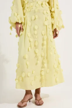 Jupe Maxi à appliqué tissé