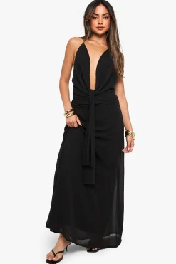 Jupe maxi en chiffon à ourlet déstructuré