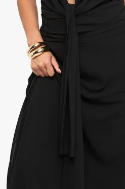 Jupe maxi en chiffon à ourlet déstructuré