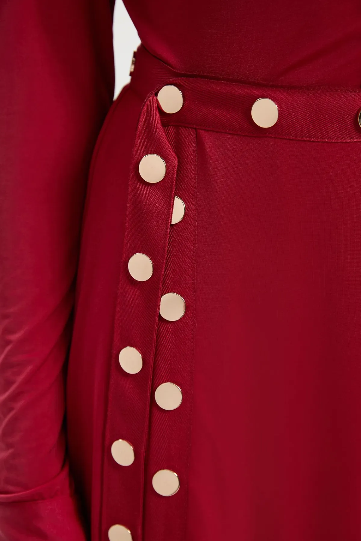 KarenMillen Jupe Maxi en Crêpe Fluide à Ourlet Mouchoir et Détails Œillets<Femme Jupes|Jupes