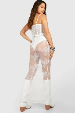 Jupe Maxi en Dentelle Tissée