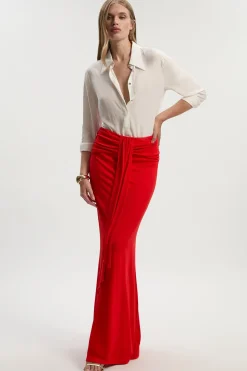Jupe Maxi en Jersey Crêpe Stretch Premium