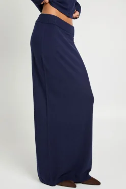 Jupe maxi en maille côtelée