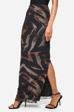 boohoo Jupe Maxi en maille à<Femme Jupes|Jupes