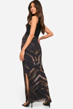 boohoo Jupe Maxi en maille à<Femme Jupes|Jupes