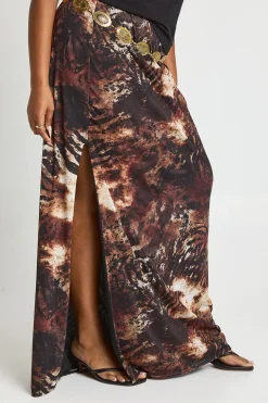 Jupe maxi en maille Plus