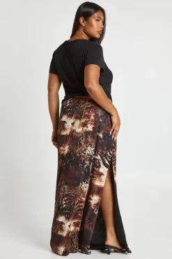 Jupe maxi en maille Plus