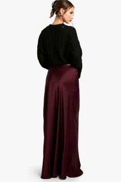 Jupe Maxi en Satin Slip