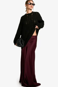 Jupe Maxi en Satin Slip