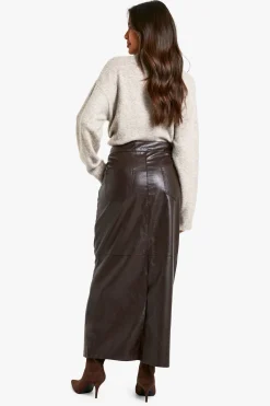boohoo Jupe maxi en synthétique<Femme Jupes|Jupes