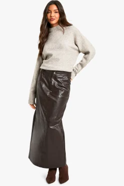 boohoo Jupe maxi en synthétique<Femme Jupes|Jupes