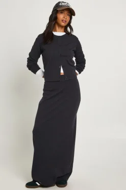 Jupe maxi en tricot côtelé Petite