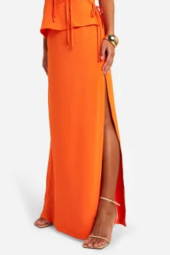 boohoo Jupe Maxi à Fente Latérale<Femme Jupes|Jupes