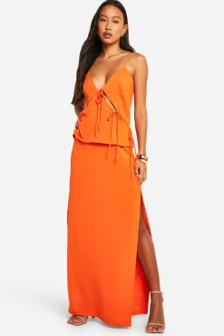 boohoo Jupe Maxi à Fente Latérale<Femme Jupes|Jupes