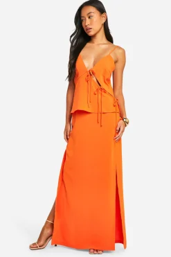 boohoo Jupe Maxi à Fente Latérale<Femme Jupes|Jupes