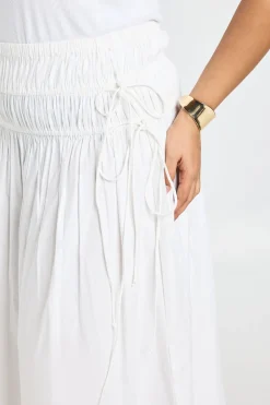 Jupe Maxi Froncée Grande Taille