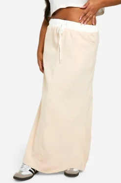 boohoo Jupe Maxi Grande Taille avec Détail de Ceinture<Femme Jupes|Jupes