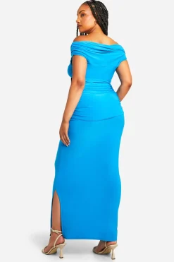 Jupe Maxi Grande Taille à Détail Twist Slinky