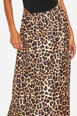 Jupe Maxi Leopard Puff Ball