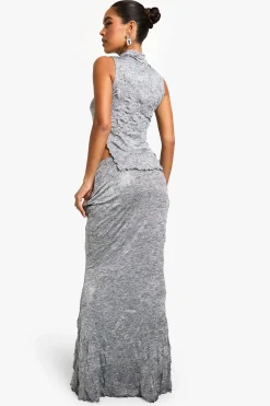 Jupe Maxi Marl froissée