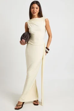 boohoo Jupe Maxi Moulante Avec Drapé en Résille<Femme Jupes|Jupes