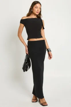 boohoo Jupe maxi à taille basse Soft Touch<Femme Jupes|Jupes