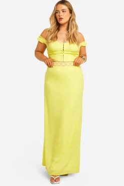 boohoo Jupe Maxi Tissée Plus<Femme Jupes|Jupes