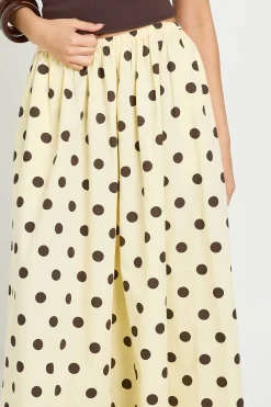boohoo Jupe Maxi Volumineuse En Popeline À Pois Pour Grandes Tailles<Femme Jupes|Jupes