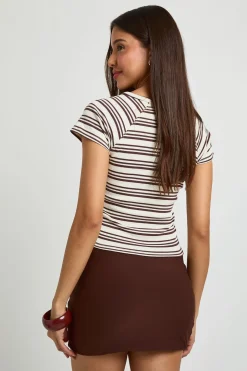 Jupe Micro Mini Double Épaisseur En Slinky Mat