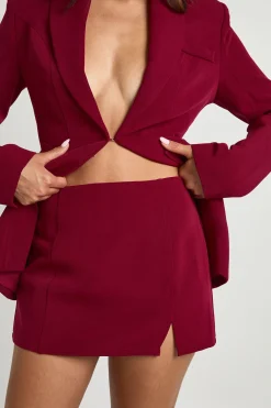 boohoo Jupe micro-mini fendue à l'avant<Femme Jupes|Jupes