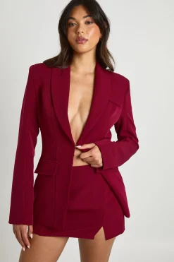 boohoo Jupe micro-mini fendue à l'avant<Femme Jupes|Jupes