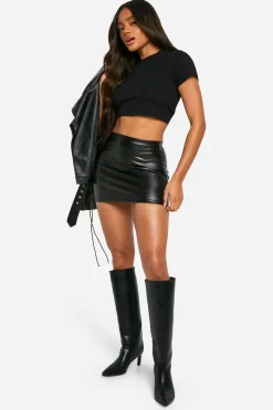 boohoo Jupe micro mini synthétique<Femme Jupes|Jupes