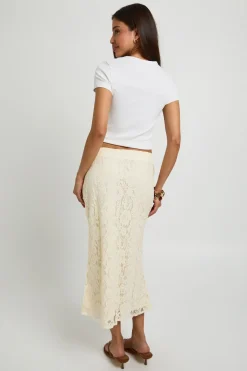 boohoo Jupe Midaxi En Broderie Anglaise<Femme Jupes|Jupes