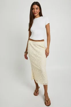 boohoo Jupe Midaxi En Broderie Anglaise<Femme Jupes|Jupes